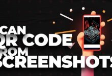 how to scan a qr code from a screenshot