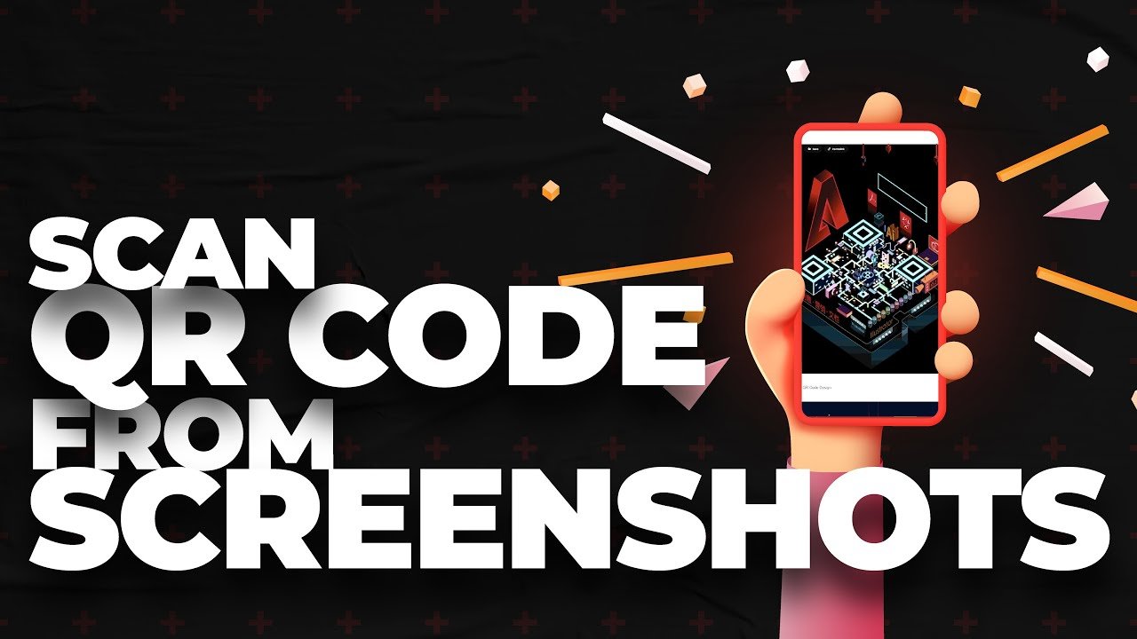 how to scan a qr code from a screenshot