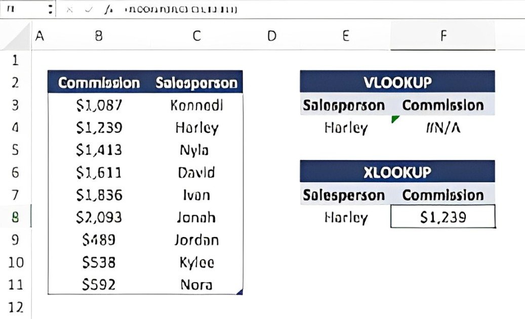 xlookup vs vlookup