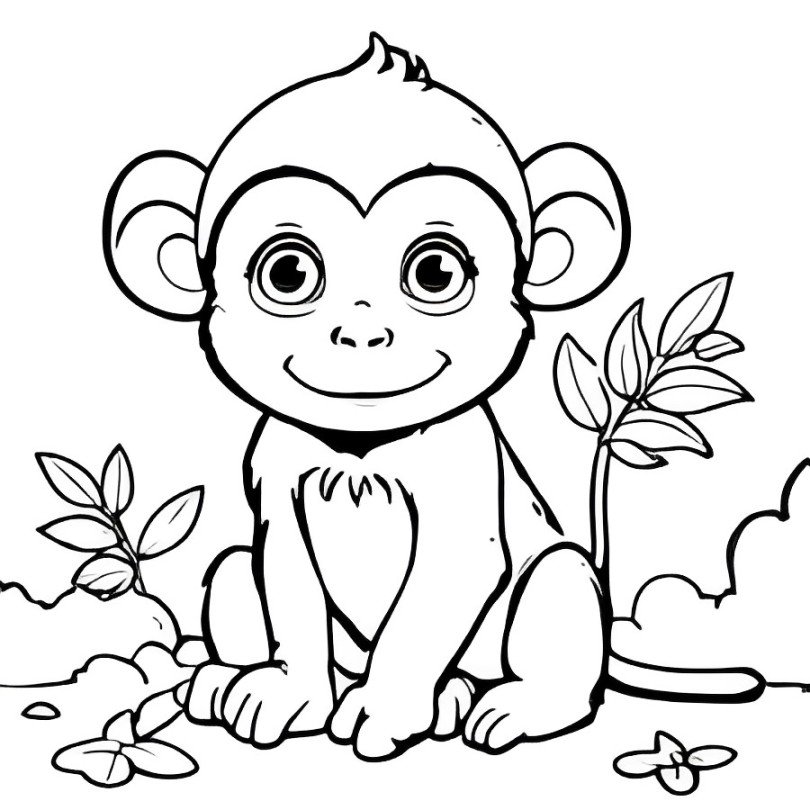 drawing:uqp7yroofp0= monkey